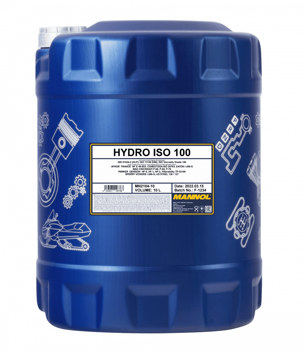 Олива гідравлічнa MANNOL Hydro ISO 100 , 10л (MN2104-10)